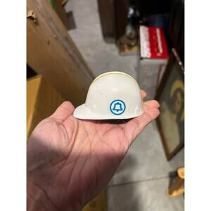 Vintage Bell System Hard Hat Beer Bottle Opener cast aluminum